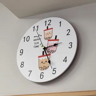 Happy tea time clock