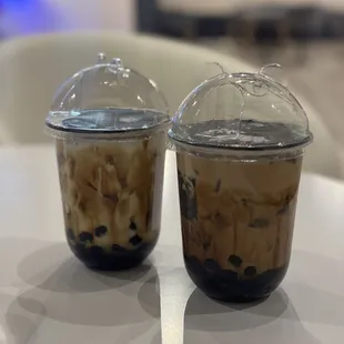 Milk tea and milk