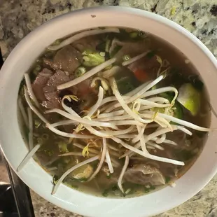 Delicious bowl of pho (combination). Not the best pic, sorry.