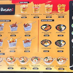 Food menu