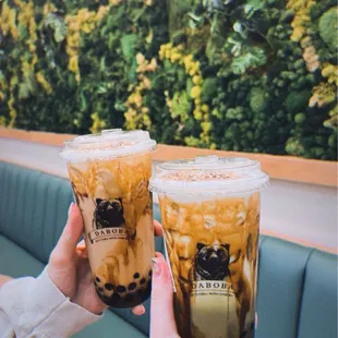 Roasted matcha and milk tea