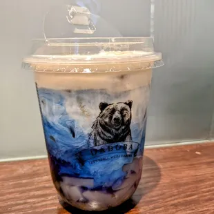 Butterfly Pea Pearl Coco Milk Tea