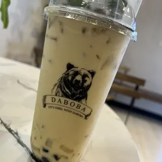 Mango Green Milk Tea