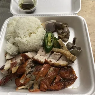 Duck &amp; Pork with rice