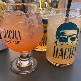 two glasses of dacha