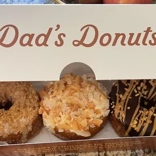 Oh sooo good! Apple streusel, coconut cream, &amp; peanut butter