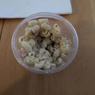 Supposed to be pasta salad, but thinking it&apos;s macaroni. Technically a pasta, but not like the picture