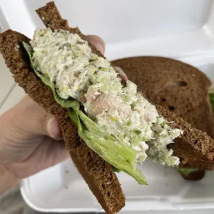 Chicken Cashew Chicken Salad Sandwich