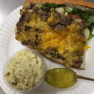Chopped Cheeseburger Sub