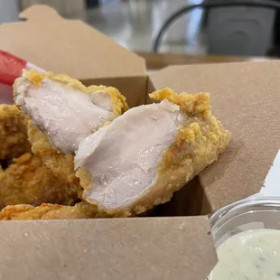 Beautiful pieces of chicken