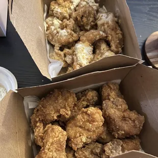 Soy Garlic and Honey Garlic. Recommend by Cashier. I was not disappointed.