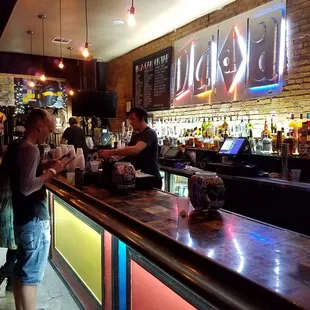 Full service bar for those who want a drink during the music performance.