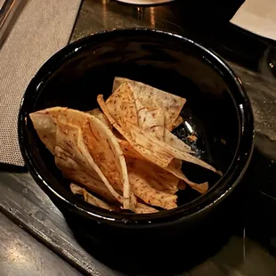 Complimentary taro chips (half eaten before pic)