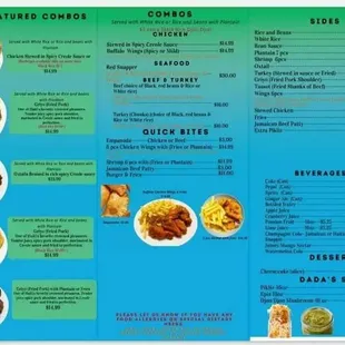 Dada's Kitchen Taste Of The Caribbean * Food Truck Menu Inside