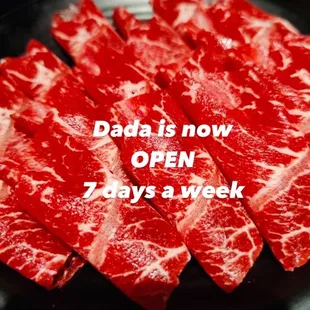 We are now open on tuesdays. Please join us for shabu any day of the week now