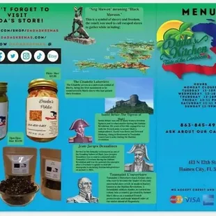 Dada's Kitchen Taste Of The Caribbean * Food Truck Menu Outside