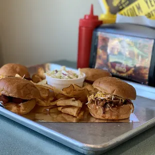 Chopped beef sliders baby!!