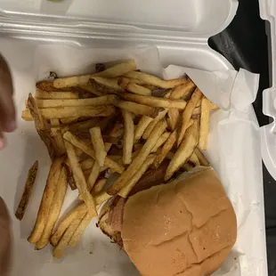 Kids bologna with fries