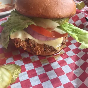 Hot Sweet Chicken Sandwich