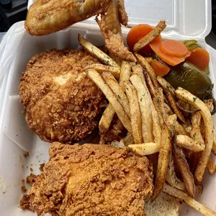 3 piece, Breast, wing, thigh....