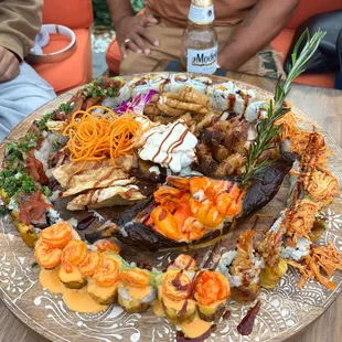 Ninja appetizer platter ! Amazing .