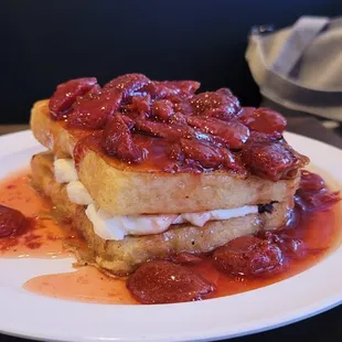 Strawberry french toast