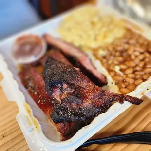 ribs and beans