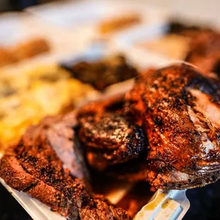 a tray of food