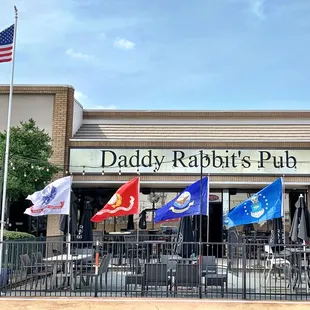 the front of the restaurant