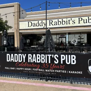 the front of the restaurant