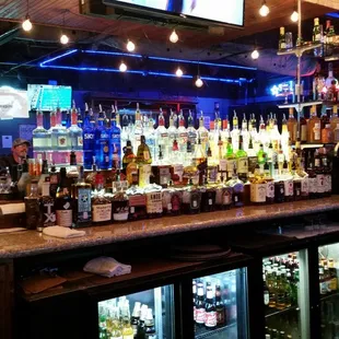 Respectable bar and whiskey selection!