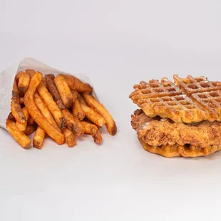 waffles, food