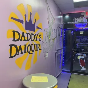 the entrance to the shop