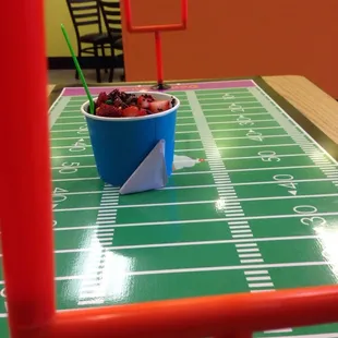 Frozen Yogurt &amp; Paper Football?!  :)