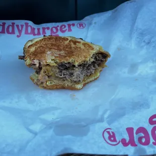 My double after a few bites