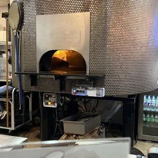 Real wood pizza oven. Make it fresh with natural smell