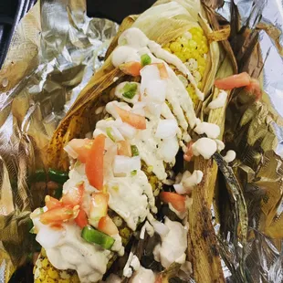 This Skreet corn thoooo is fire!