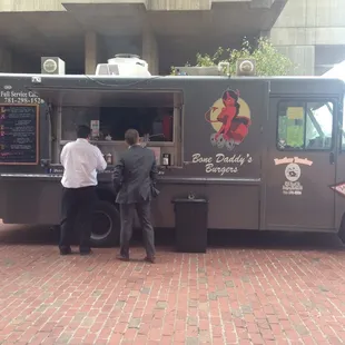 Bone Daddy's Burgers parked at City Hall Plaza 10/10/13