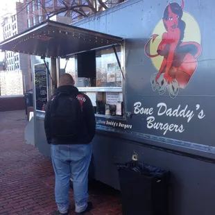 On approach to my first truck-made specialty burger