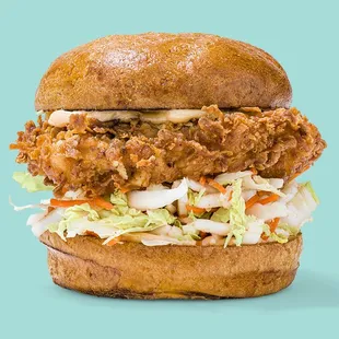 BIG DADDY SANDWICH
 Buttermilk fried chicken, Napa slaw, sriracha mayo, brioche bun