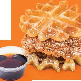 food, waffles