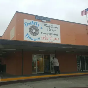 outside