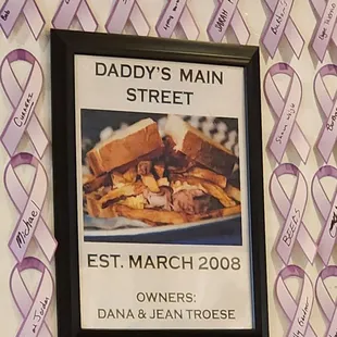 Owner's names for Daddy's main street restaurant