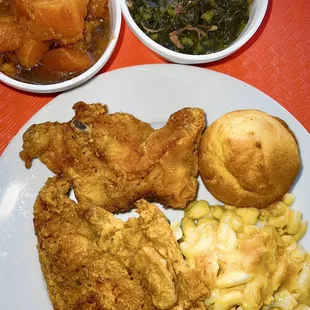 delicious golden fried chicken