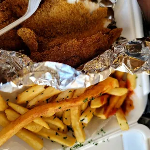 fish and chips, fish, seafood, food