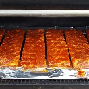 Ribs on the smoker!