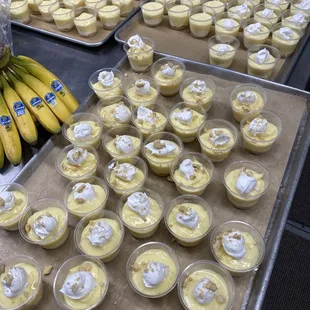 Hand made Banana cheesecake pudding