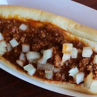 a chili dog