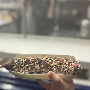 Everything mix frozen banana