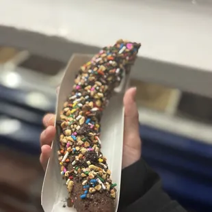Everything mix frozen banana